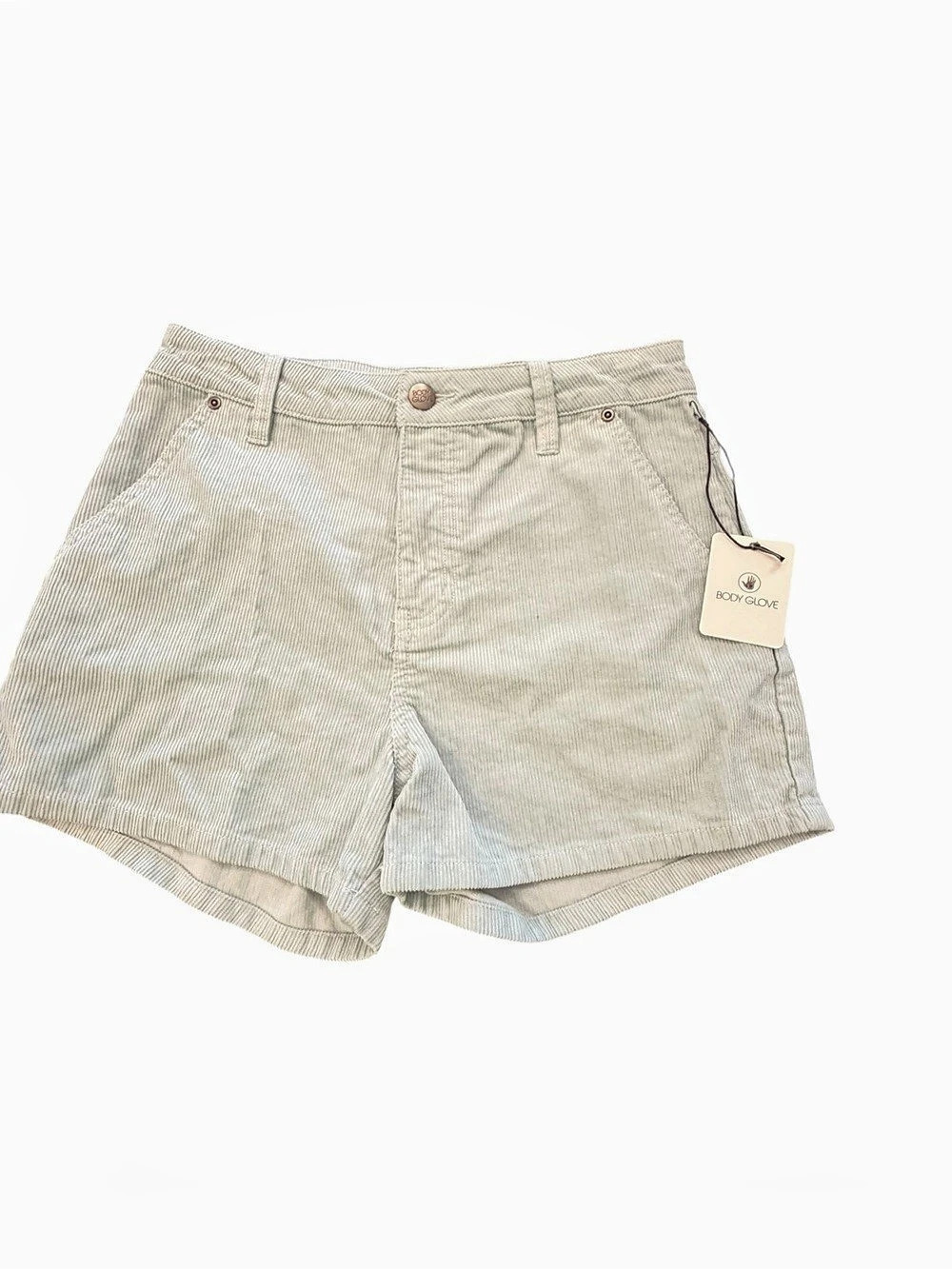 Body Glove Shorts Women's/Juniors Corduroy Light Green Shorts Size 5/27 New